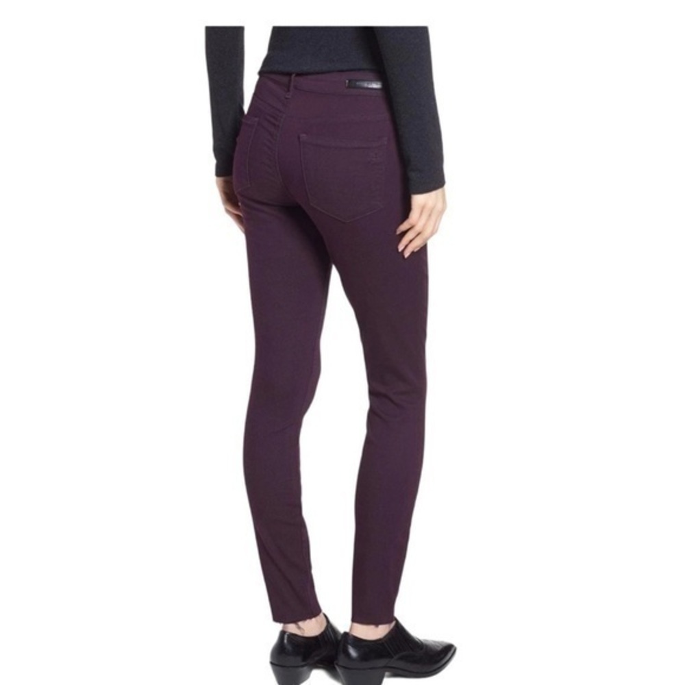 Articles Of Society AOS Sarah Skinny Jeans Davenport Purple Raw Hem size 26 - Picture 8 of 8